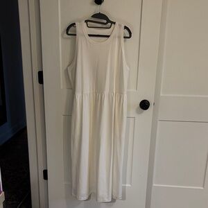 a new day White Sleeveless Midi Tank Dress
